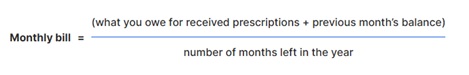 Monthly bill calculation